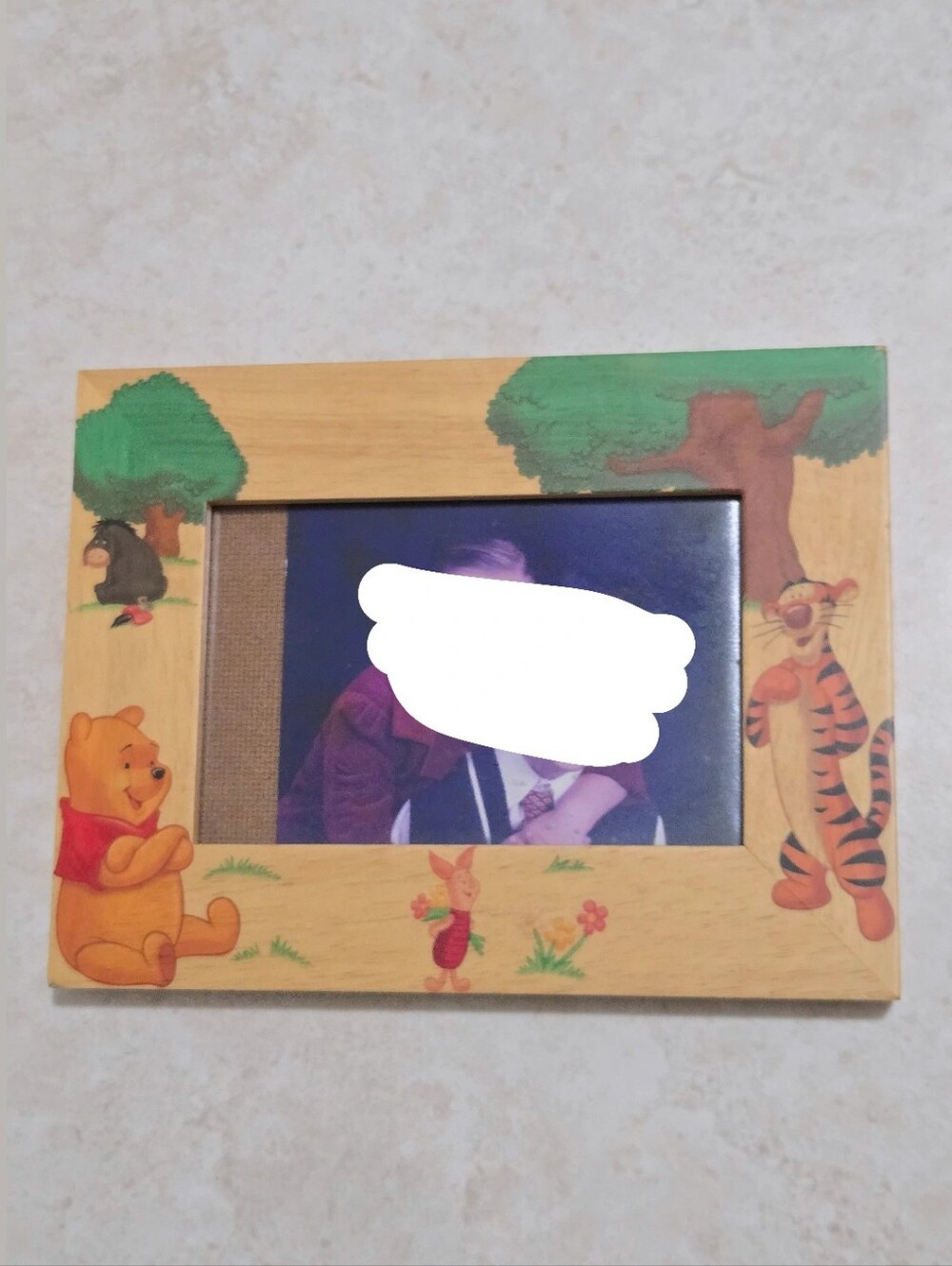 Disney Natural Wood Picture Frame with Black Backing